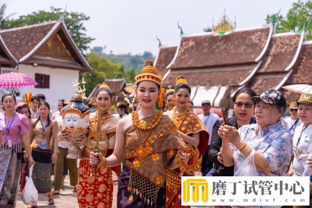 老挝琅勃拉邦庆祝泼水节(图4)